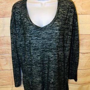 Splendid Gray Long-sleeved Shirt with zippers